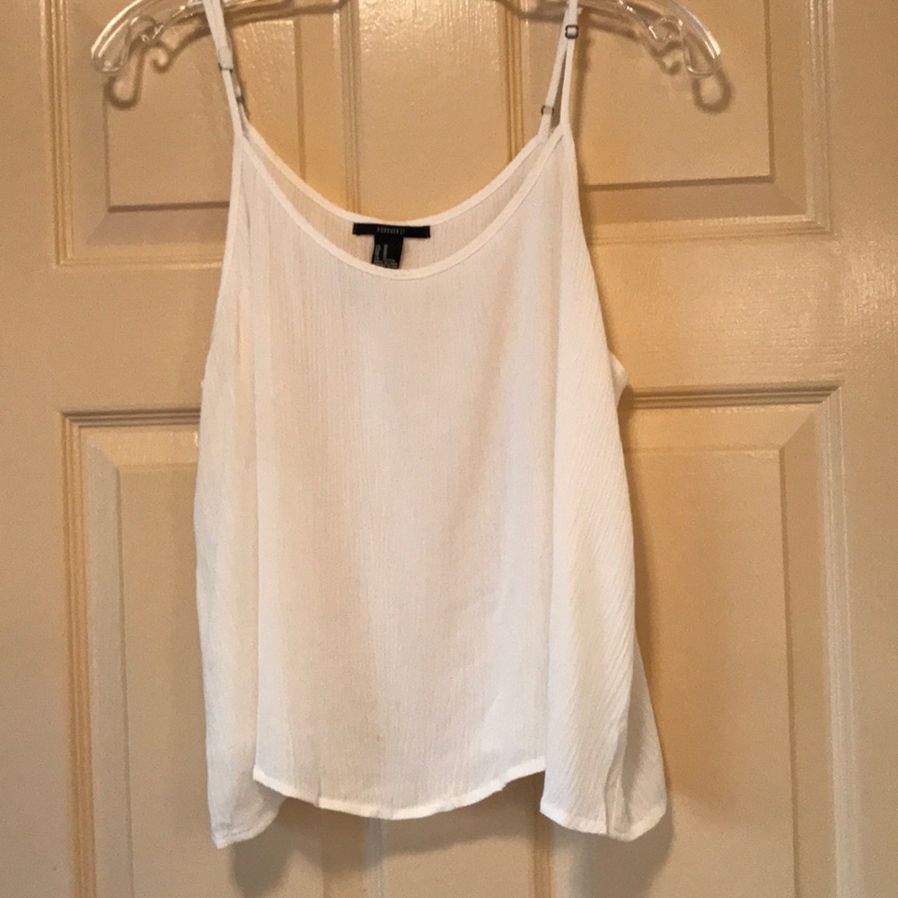 Creamy white tank top